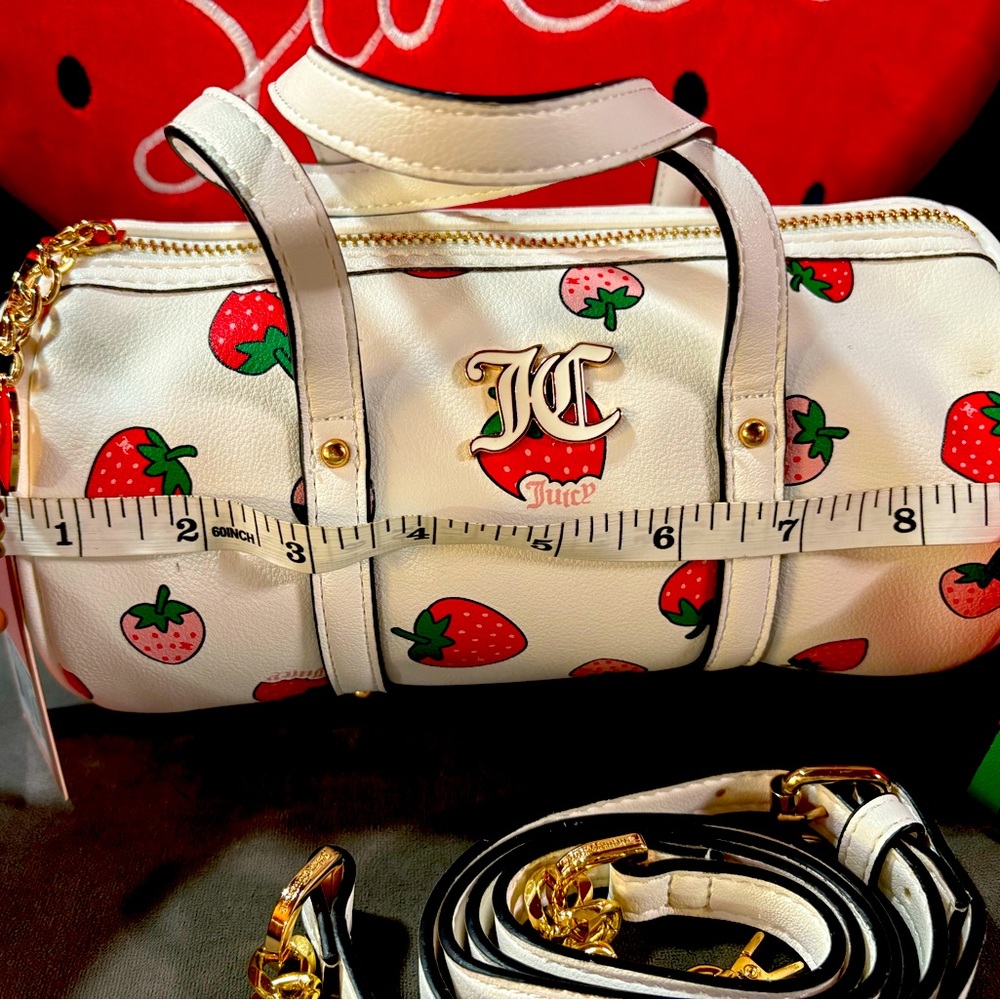Juicy Couture White Strawberry Print Women's Bag